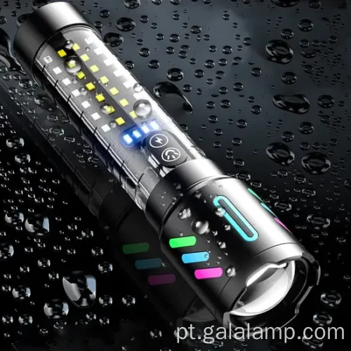 Lanterna laser branca de alta potência com zoom